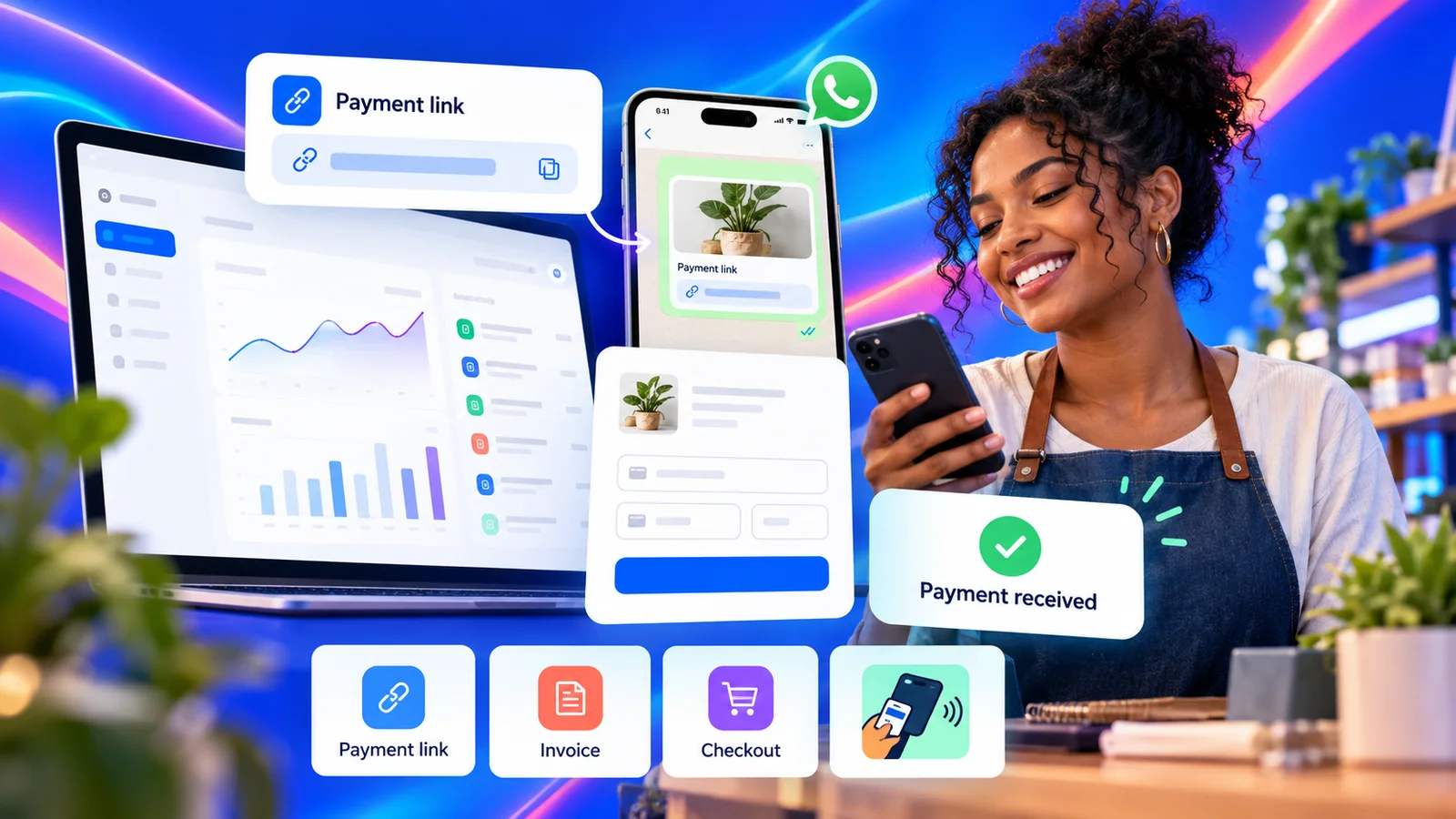 Nomod payment-link, checkout and payment-received experience